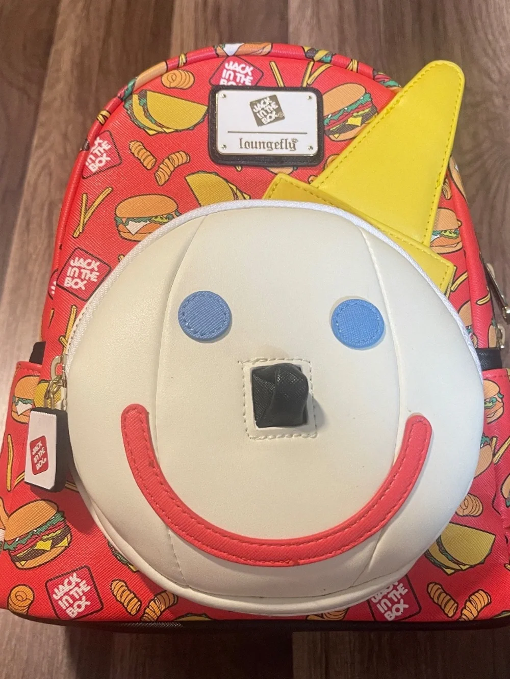Jack in the Box mini backpack and Curly fry Wallet Loungefly